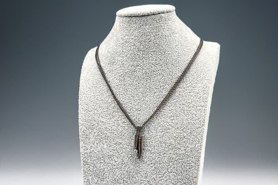 Silber Design Halskette mit Silber Anhänger